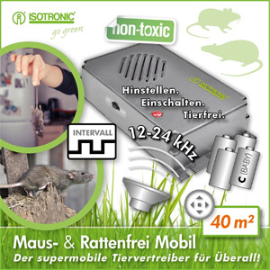 ultrason exterieur anti rongeur sur piles